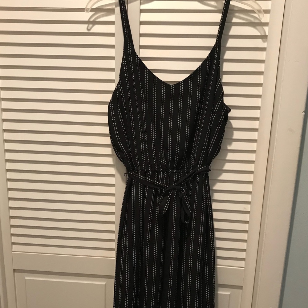 Pinstriped Jumpsuit
